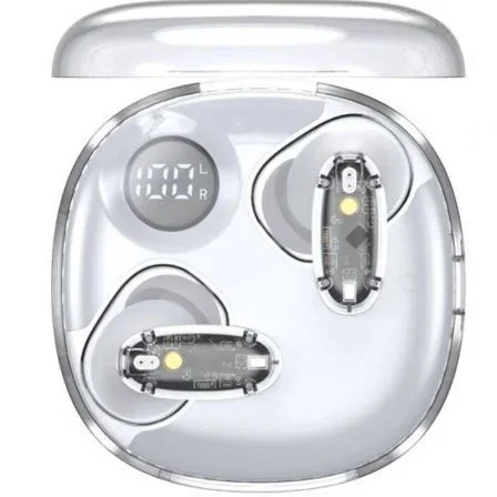 Mars Gaming Auriculares Bluetooth MHIB2 con Estuche de Carga, Autonomía 24h, Bluetooth 5.4, Blancos