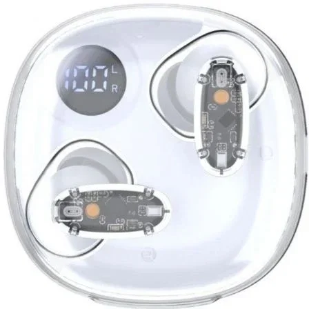 Mars Gaming Auriculares Bluetooth MHIB2 con Estuche de Carga, Autonomía 24h, Bluetooth 5.4, Blancos