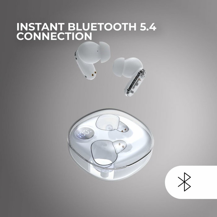Mars Gaming MHIB2 Auriculares Gaming Bluetooth 5.4 Blanco