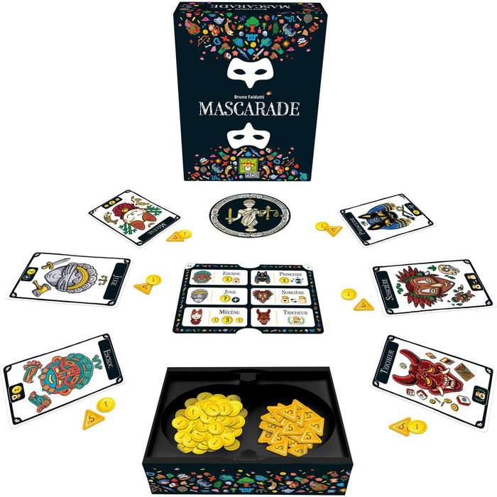 Asmodee Masquerade V2 Azul - Juego de estrategia infantil