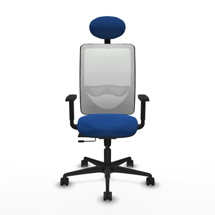 PIQUERAS Y CRESPO Silla de oficina Zulema Azul/Blanco