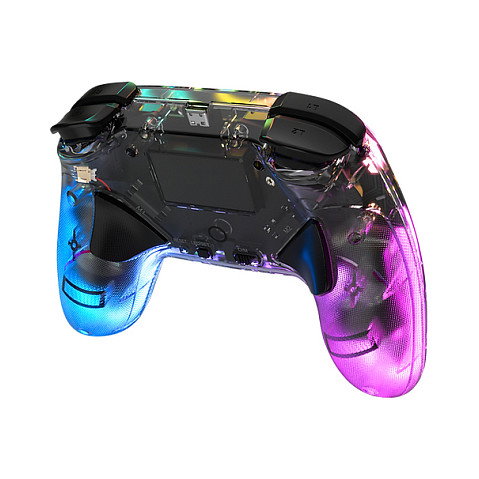 DragonShock Dragonshock Controller Orion Glow Gamepad para Nintendo Switch, Inalambrico, RGB Retroiluminado Multicolor, Con Turbo, Giroscopio y USB Tipo C