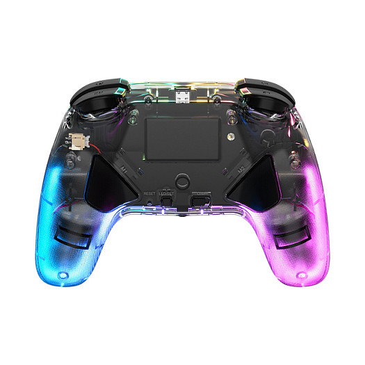 DragonShock Dragonshock Controller Orion Glow Gamepad para Nintendo Switch, Inalambrico, RGB Retroiluminado Multicolor, Con Turbo, Giroscopio y USB Tipo C