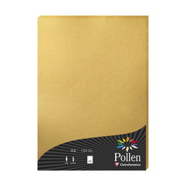 Papel Clairefontaine Pollen A4 120G 50H Dorado