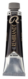 Rembrandt Negro Óxido 735 Pintura al Óleo Tubo 40 ml