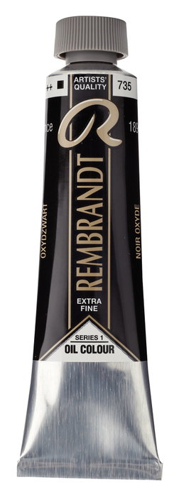 Rembrandt Negro Óxido 735 Pintura al Óleo Tubo 40 ml Rembrandt Negro Óxido 735 Pintura al Óleo Tubo 40 ml