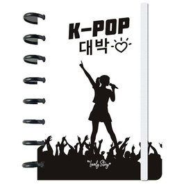 LOVELY STORY Cuaderno A5 Ice K-Pop 100 hojas, 14.8 x 21 cm - Papel 100g