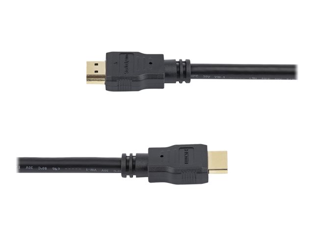 StarTech HDMM6 Cable HDMI Alta Velocidad 1.8m con Ethernet, 4K Ultra HD, 3D, Audio ARC, 28 AWG, Conectores Dorados, Negro