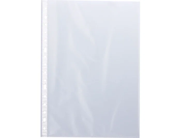 Q-connect Funda Multitaladro Cristal Folio 120 micras (Bolsa 10 Unidades)