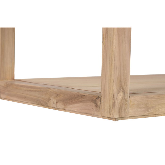 DKD Home Decor Mesa de Centro de Madera Reciclada y Mármol 120x60x40