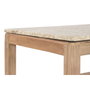 DKD Home Decor Mesa de Centro de Madera Reciclada y Mármol 120x60x40