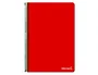 Liderpapel Cuaderno Espiral Folio Tapa Blanda 80 Hojas 60gr Horizontal con Margen Color Rojo