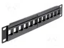 DeLOCK Patch Panel Keystone 12 Puertos 10 pulgadas