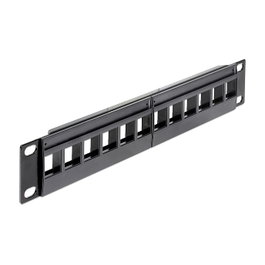 DeLOCK Patch Panel Keystone 12 Puertos 10 pulgadas