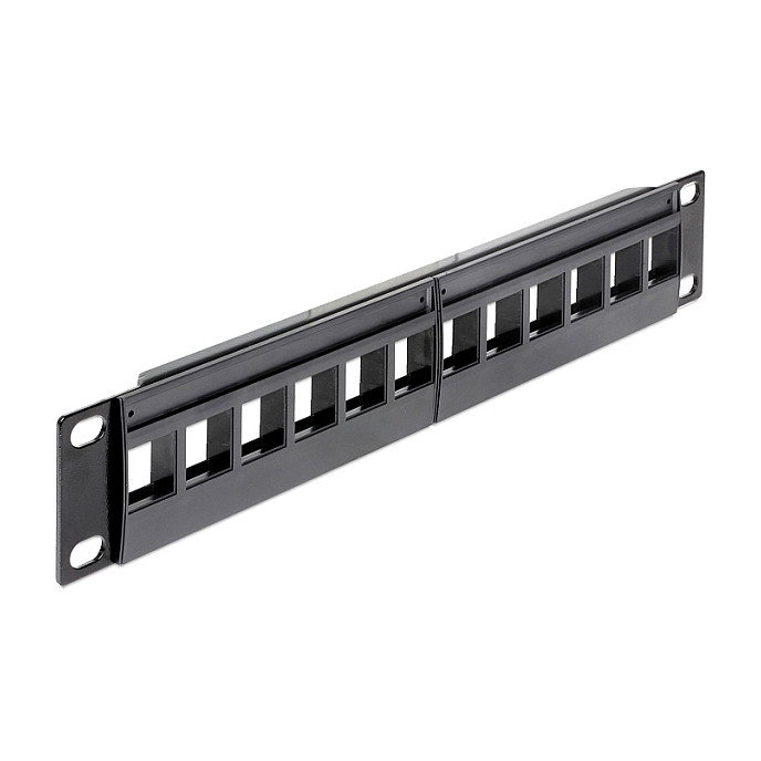 DeLOCK Patch Panel Keystone 12 Puertos 10 pulgadas DeLOCK Patch Panel Keystone 12 Puertos 10 pulgadas
