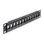 DeLOCK Patch Panel Keystone 12 Puertos 10 pulgadas