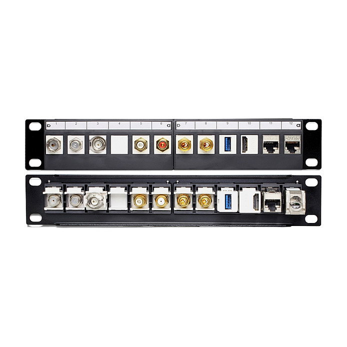 DeLOCK Patch Panel Keystone 12 Puertos 10 pulgadas DeLOCK Patch Panel Keystone 12 Puertos 10 pulgadas