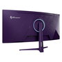 Arozzi Nova 34" Monitor Curvo Gaming - Panel VA, 165 Hz, 3440x1440 4K Ultra HD, 1 ms, HDR, HDMI, DisplayPort, Color Púrpura