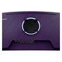 Arozzi Nova 34" Monitor Curvo Gaming - Panel VA, 165 Hz, 3440x1440 4K Ultra HD, 1 ms, HDR, HDMI, DisplayPort, Color Púrpura