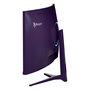 Arozzi Nova 34" Monitor Curvo Gaming - Panel VA, 165 Hz, 3440x1440 4K Ultra HD, 1 ms, HDR, HDMI, DisplayPort, Color Púrpura
