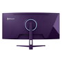 Arozzi Nova 34" Monitor Curvo Gaming - Panel VA, 165 Hz, 3440x1440 4K Ultra HD, 1 ms, HDR, HDMI, DisplayPort, Color Púrpura