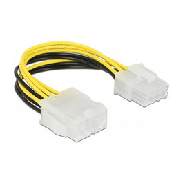 DeLOCK 85451 Cable de extensión de alimentación 8-pin EPS12V a hembra 15 cm