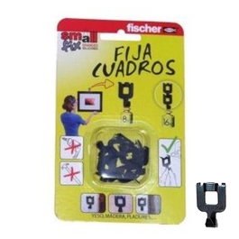 Fischer Blister Fijacuadros Negro (8 Ud) Soportan 8 Kgs De Peso