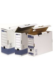 Fellowes Pack de 10 Archivadores Definitivos de Cartón Blanco Folio