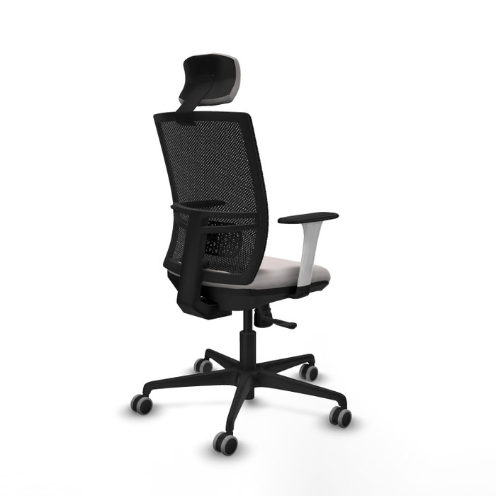 PIQUERAS Y CRESPO Silla de oficina Yunquera con mecanismo Sincro Blanco/Negro PIQUERAS Y CRESPO Silla de oficina Yunquera con mecanismo Sincro Blanco/Negro