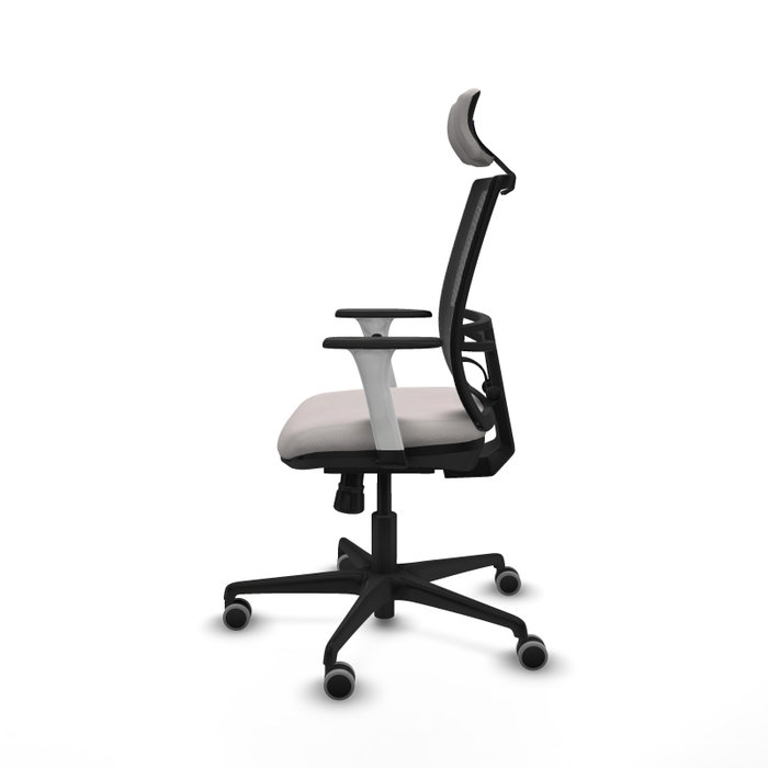 PIQUERAS Y CRESPO Silla de oficina Yunquera con mecanismo Sincro Blanco/Negro PIQUERAS Y CRESPO Silla de oficina Yunquera con mecanismo Sincro Blanco/Negro