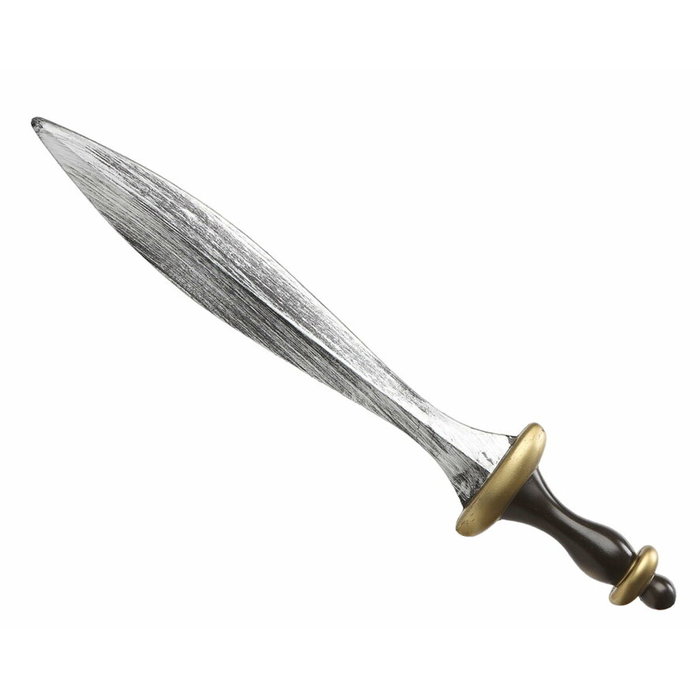 Espada Decorativa Curva de 69 cm Plateada con Dorado Espada Decorativa Curva de 69 cm Plateada con Dorado