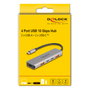 DeLOCK 64302 Hub USB 10 Gbps con 2 puertos Tipo-A y 2 puertos Tipo-C, PD 95 W