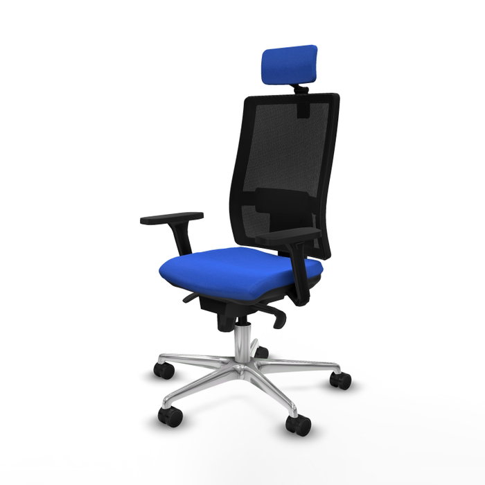 PIQUERAS Y CRESPO Silla de oficina Horna con Mecanismo Sincro, Azul y Negro PIQUERAS Y CRESPO Silla de oficina Horna con Mecanismo Sincro, Azul y Negro