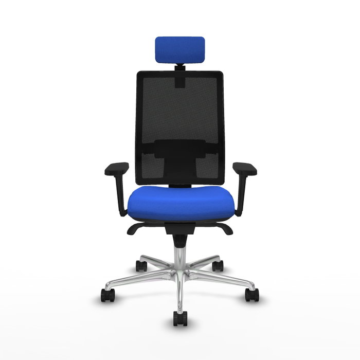 PIQUERAS Y CRESPO Silla de oficina Horna con Mecanismo Sincro, Azul y Negro PIQUERAS Y CRESPO Silla de oficina Horna con Mecanismo Sincro, Azul y Negro