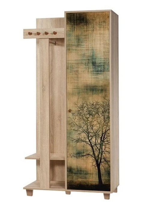 Hanah Home 90 - 729 Soporte de Entrada Organizador con Perchero, Roble Sonoma