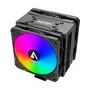 Abysm Snow IV Black ARGB Refrigerador de CPU con 4 Heatpipes y ARGB