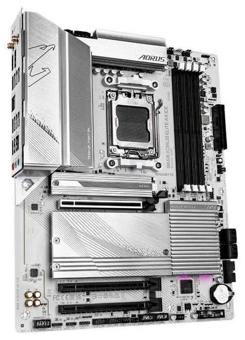 Gigabyte B650 AORUS ELITE AX ICE Blanco Gigabyte B650 AORUS ELITE AX ICE Blanco