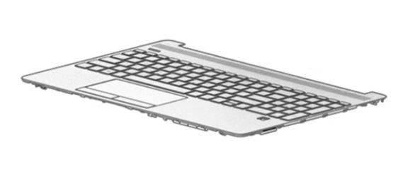 HP Keyboard/top cover Silver French HP Keyboard/top cover Silver French