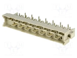 HARTING Conector DIN 41612 Macho de 15 Pines Angulado 90° 15A
