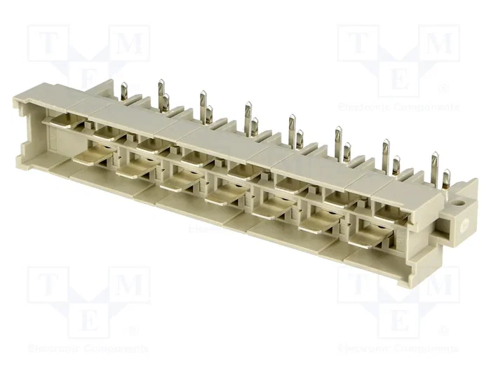HARTING Conector DIN 41612 Macho de 15 Pines Angulado 90° 15A HARTING Conector DIN 41612 Macho de 15 Pines Angulado 90° 15A