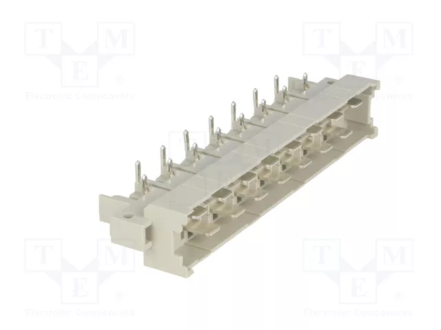 HARTING Conector DIN 41612 Macho de 15 Pines Angulado 90° 15A HARTING Conector DIN 41612 Macho de 15 Pines Angulado 90° 15A