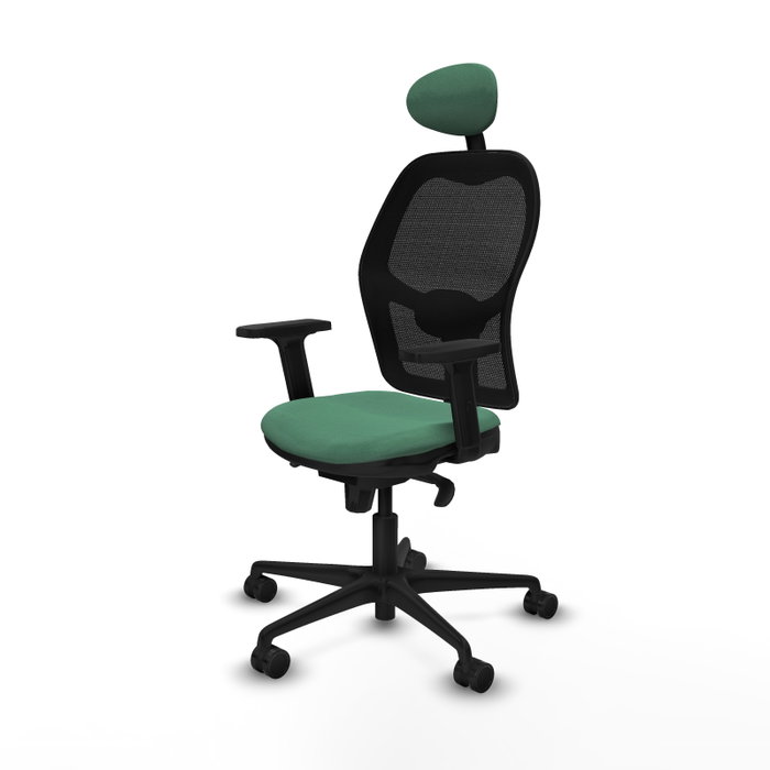 PIQUERAS Y CRESPO Silla de oficina Jorquera Verde esmeralda y Negro