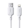 Baseus Silky Series Cable USB-A a Lightning 2.4A 1m Blanco