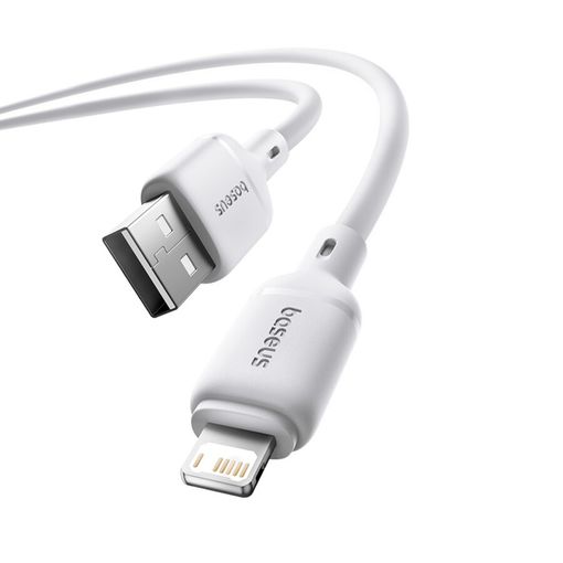 Baseus Silky Series Cable USB-A a Lightning 2.4A 1m Blanco Baseus Silky Series Cable USB-A a Lightning 2.4A 1m Blanco