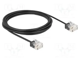 DeLOCK Cable de red RJ45 Cat.6 UTP Ultra Slim 3 m negro