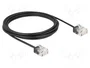 DeLOCK Cable de red RJ45 Cat.6 UTP Ultra Slim 3 m negro