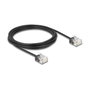 DeLOCK Cable de red RJ45 Cat.6 UTP Ultra Slim 3 m Negro