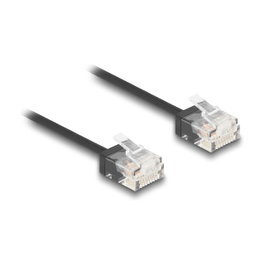 DeLOCK Cable de red RJ45 Cat.6 UTP Ultra Slim 3 m Negro