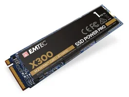 Emtec X300 SSD 1 TB NVMe M.2 PCIe 3.0 - Lectura 2500 MB/s, Escritura 2000 MB/s - Para PC y Portátil