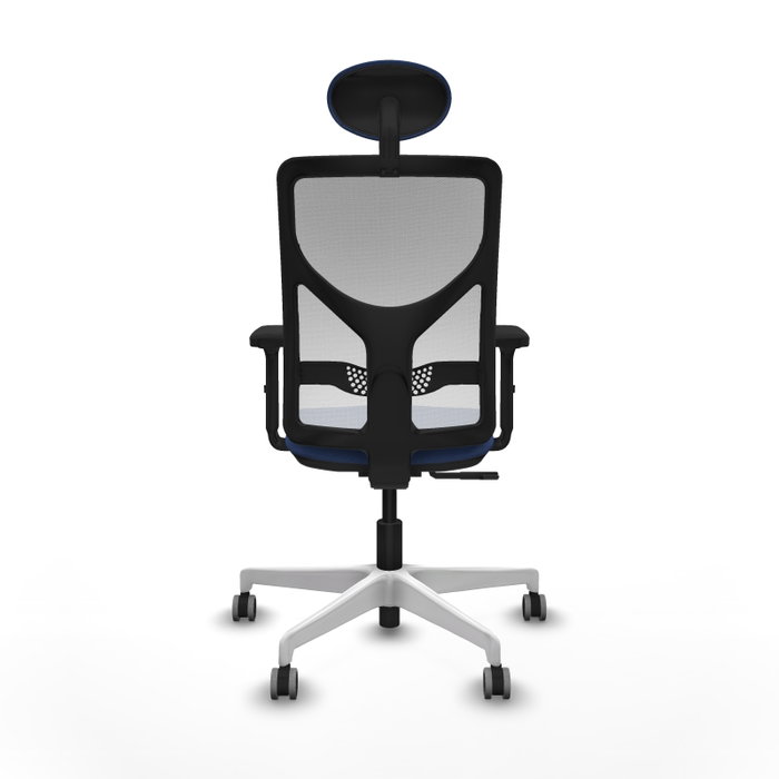 PIQUERAS Y CRESPO Silla de oficina Motilla con mecanismo Sincro, Azul marino y Blanco PIQUERAS Y CRESPO Silla de oficina Motilla con mecanismo Sincro, Azul marino y Blanco
